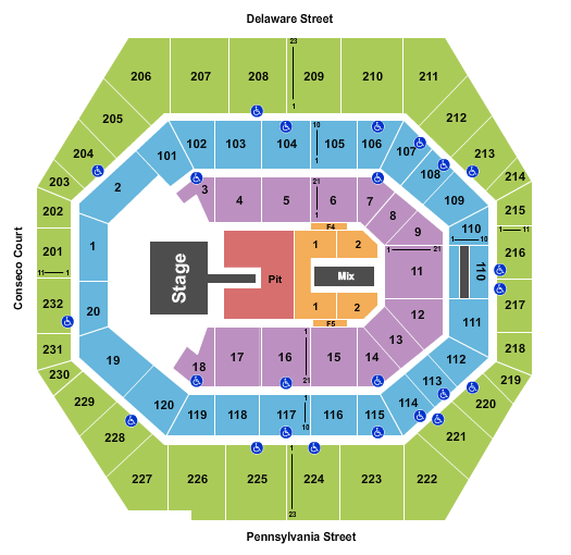 Bankers Fieldhouse Seating Chart